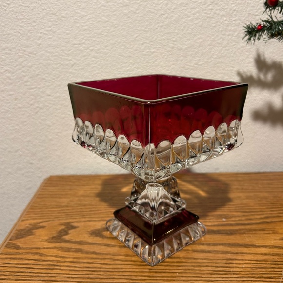 Westmoreland Wakefield Other - Westmoreland Ruby Red Glass Candy Dish/Compote